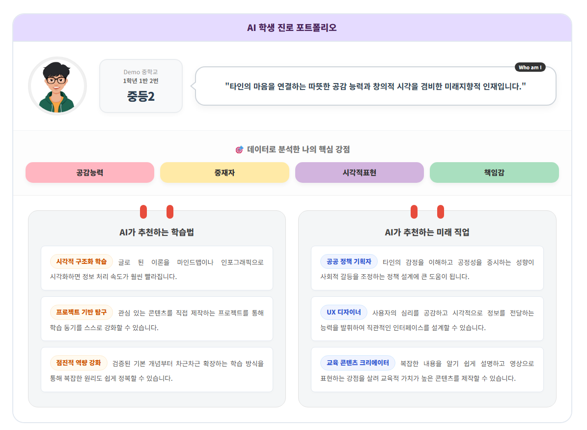 AI 학생 포트폴리오